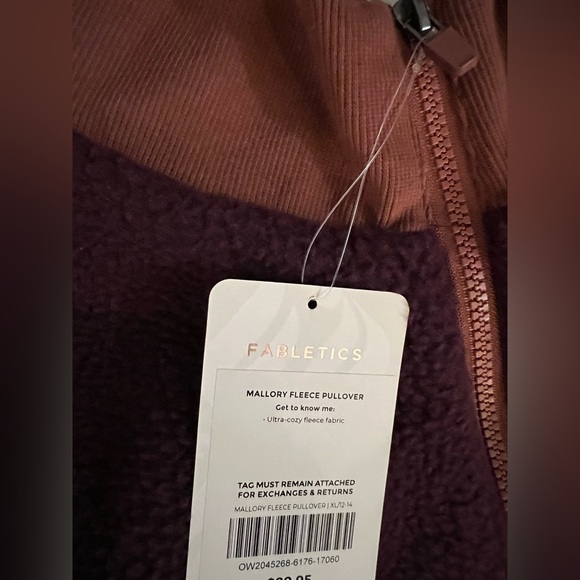 Fabletics NWT Women’s Mallory Fleece Pullover Sz XL - Picture 5 of 6